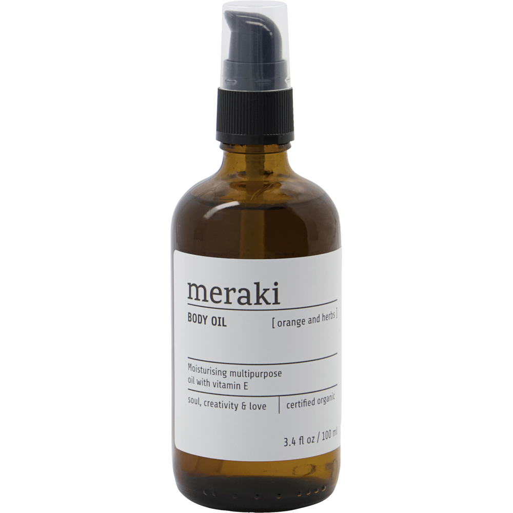 Meraki Body Olie Orange & Herbs 100ml - Meraki Hudpleje  - 5707644529632