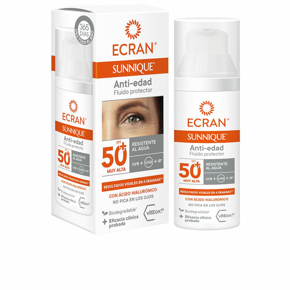Solcreme Spf Ecran Sunnique Vandafvisende - Ecran Hudpleje  - 8411135006904