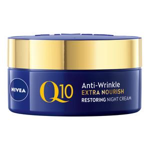 Nivea Q10 Anti Wrinkle Extra Nourish Night Cream - Nivea Hudpleje  - 9005800319230