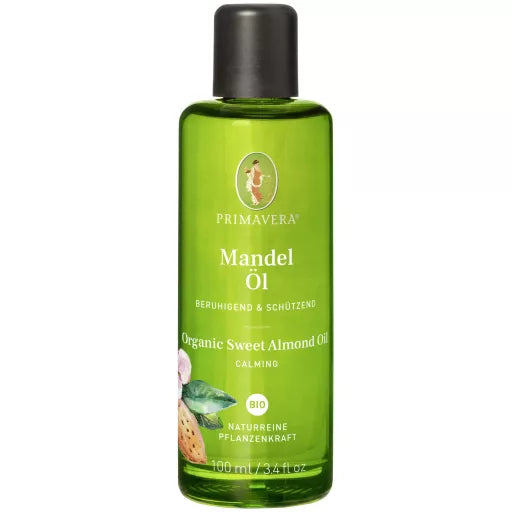 Økologisk Mandel Plejeolie 100ml Primavera - Primavera Hudpleje  - 4086900743588