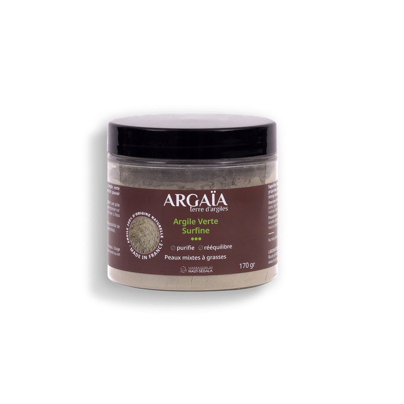 Grøn Argaa Natural Green Clay Powder - ArgaÏa Hudpleje  - 3559482802017