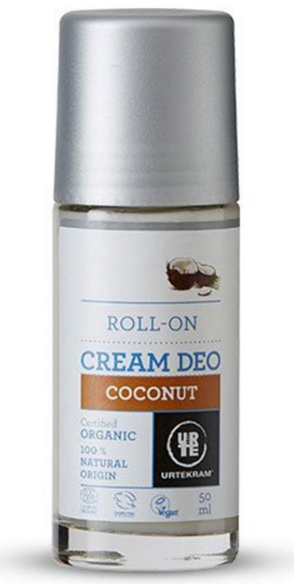 Urtekram Deo Cream Roll Coconut 50ml - Urtekram Hudpleje  - 5765228837900