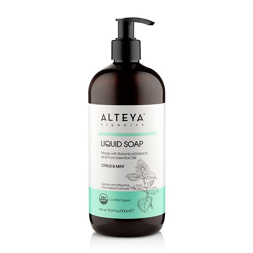 Alteya Organics Økologisk Flydende Sæbe Citrus & Mint 500ml - Alteya Organics Hudpleje  - 3800219794328