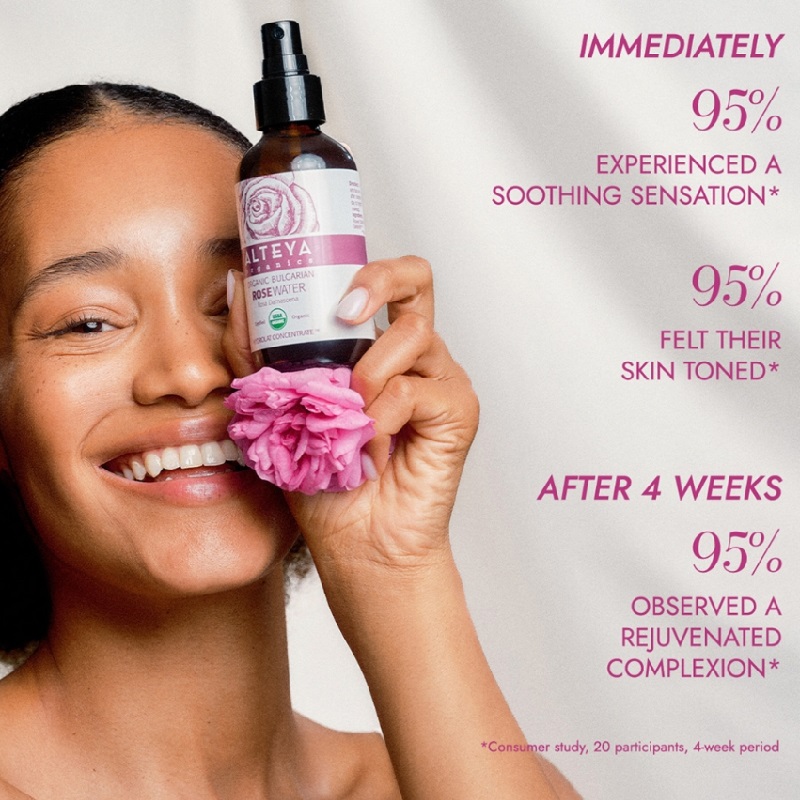 Rosa Alteya Organics Damascena Rose Water Zero Waste 120ml - Alteya Organics Hudpleje  - 3800219794120