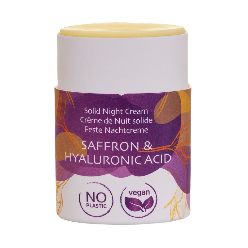 Beauty Made Easy Solid Nigth Cream Saffron & Hyaluronic - Hudpleje  - 5712514030033