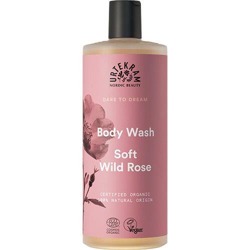 Urtekram Body Wash Soft Wild Rose 500ml - Urtekram Hudpleje  - 5701058012490