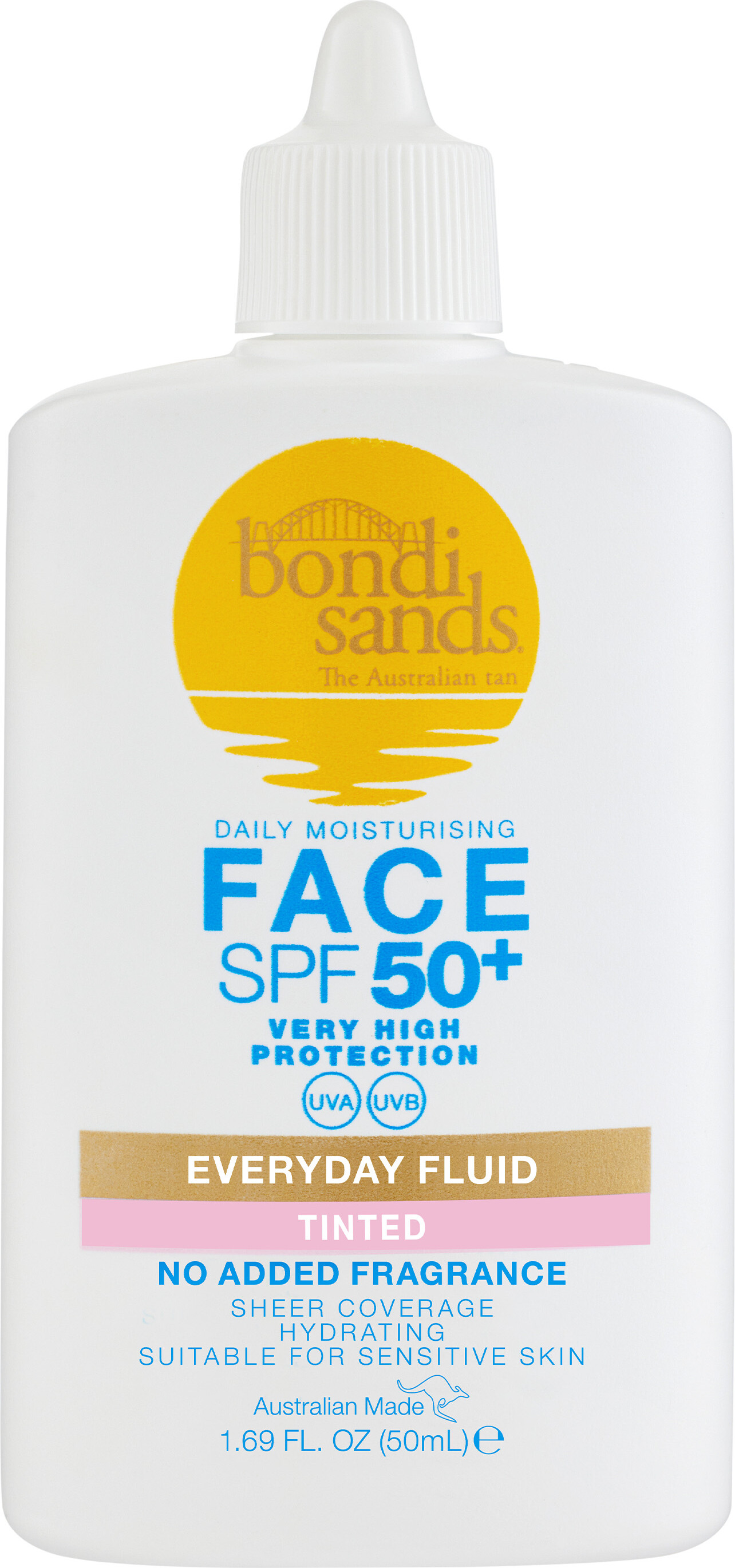 Bondi Sands Spf50 Everyday Tinted Face Fluid - Bondi Sands Hudpleje  - 0810020176384