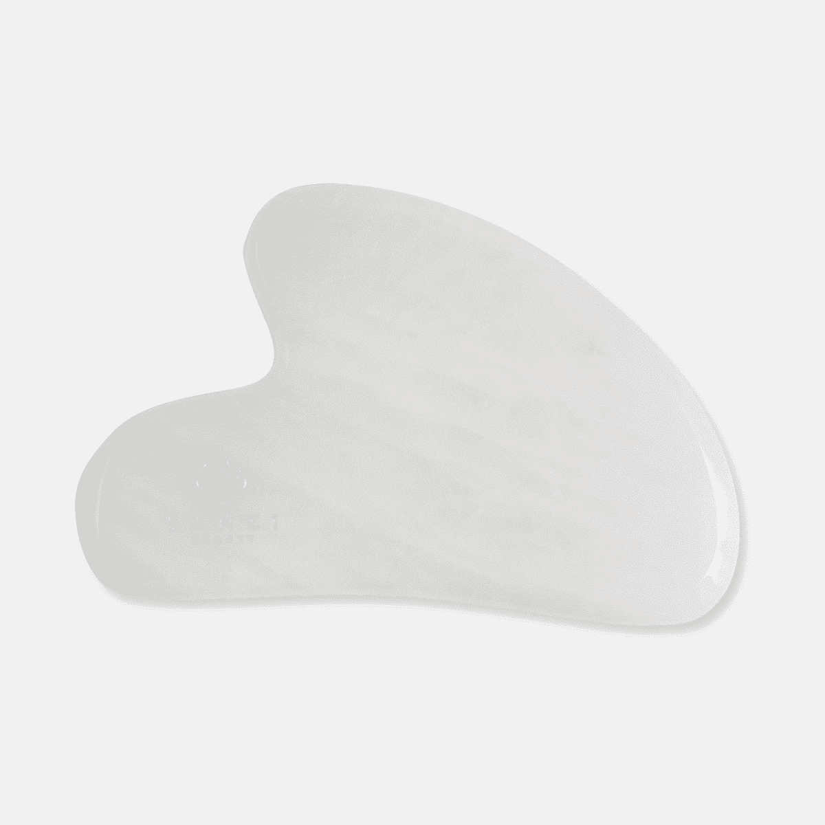 Hvid Sanzi Beauty Gua Sha White Jade Round - Hudpleje