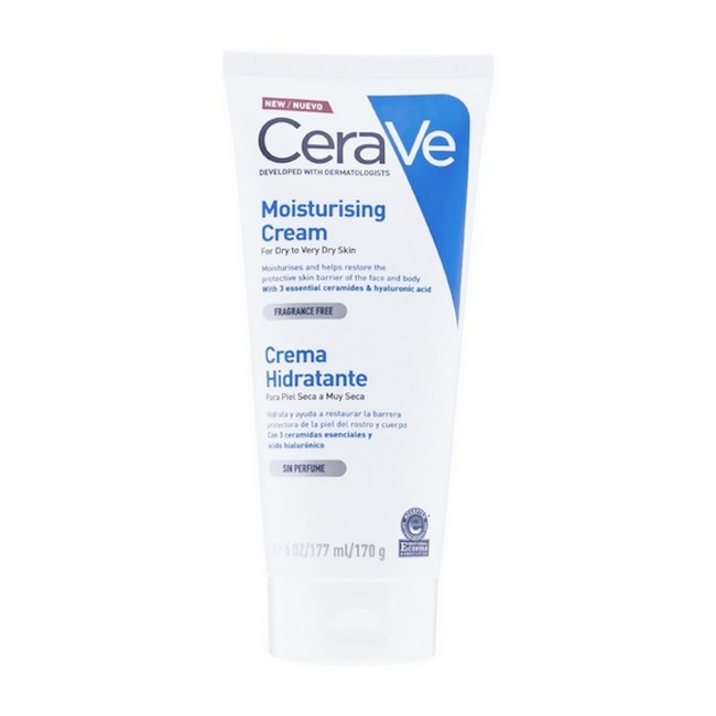 Cerave Moisturising Cream Dry Very Dry Skin 177 - Cerave Hudpleje  - 3337875598996