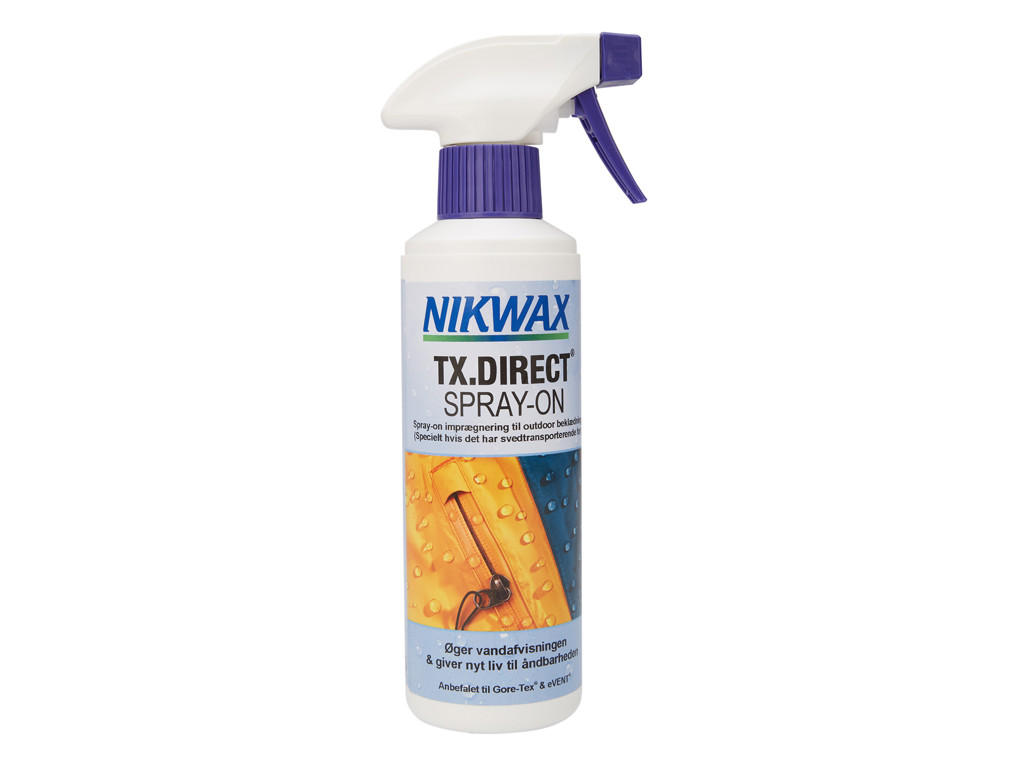 Nikwax Direct Spray Imprænerings Spray Til Tekstil 300 - Nikwax Hudpleje  - 5020716571002