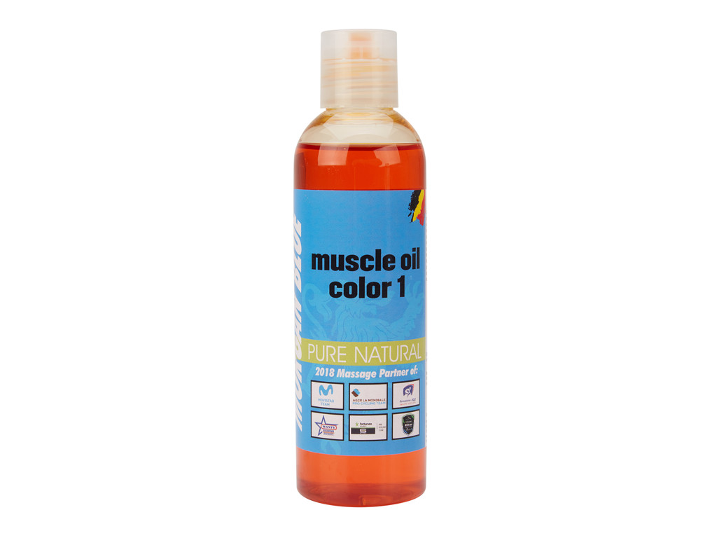 Morgan Blue Muscle Oil 200 Olie Med Farve Sommer - Morgan Blue Hudpleje  - 5712934007288