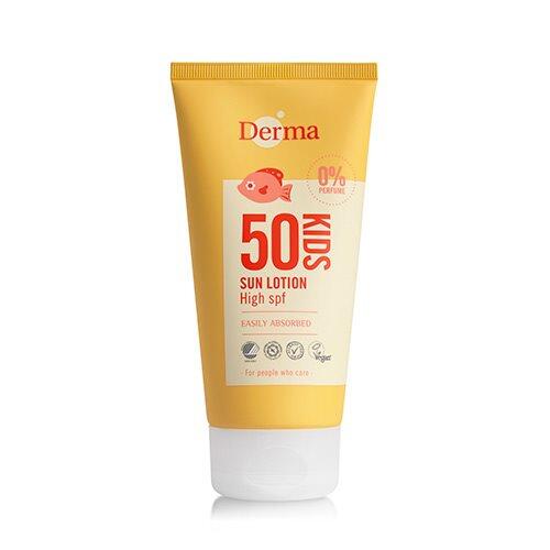 Derma Kids Sollotion Spf50 150ml - Derma Hudpleje  - 5709954039719