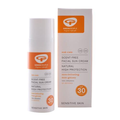 Grøn Green People Facial Sun Creme Spf Neutral 50ml - Green People Hudpleje  - 5034511002500