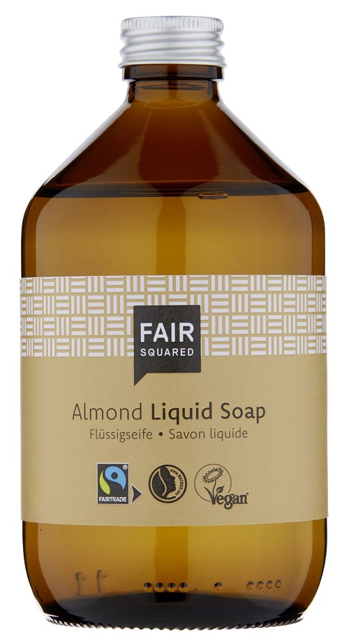 UdgÅr Fair Squared Flydende Almond Liquid Soap 500ml - Fair Squared Hudpleje  - 4260365855301