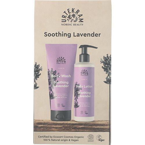 Urtekram Gaveæske Soothing Lavender Body Lotion & Body Wash - Urtekram Hudpleje  - 5701058011929