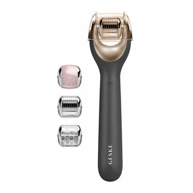 Sort Geske Microneedle Face Roller 9in1 Gray & Gold - Geske Hudpleje  - 4099702002333