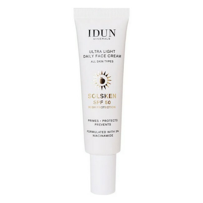 Light Idun Minerals Solsken Primer & Face Cream Spf50 - Idun Minerals Hudpleje  - 7340074717033