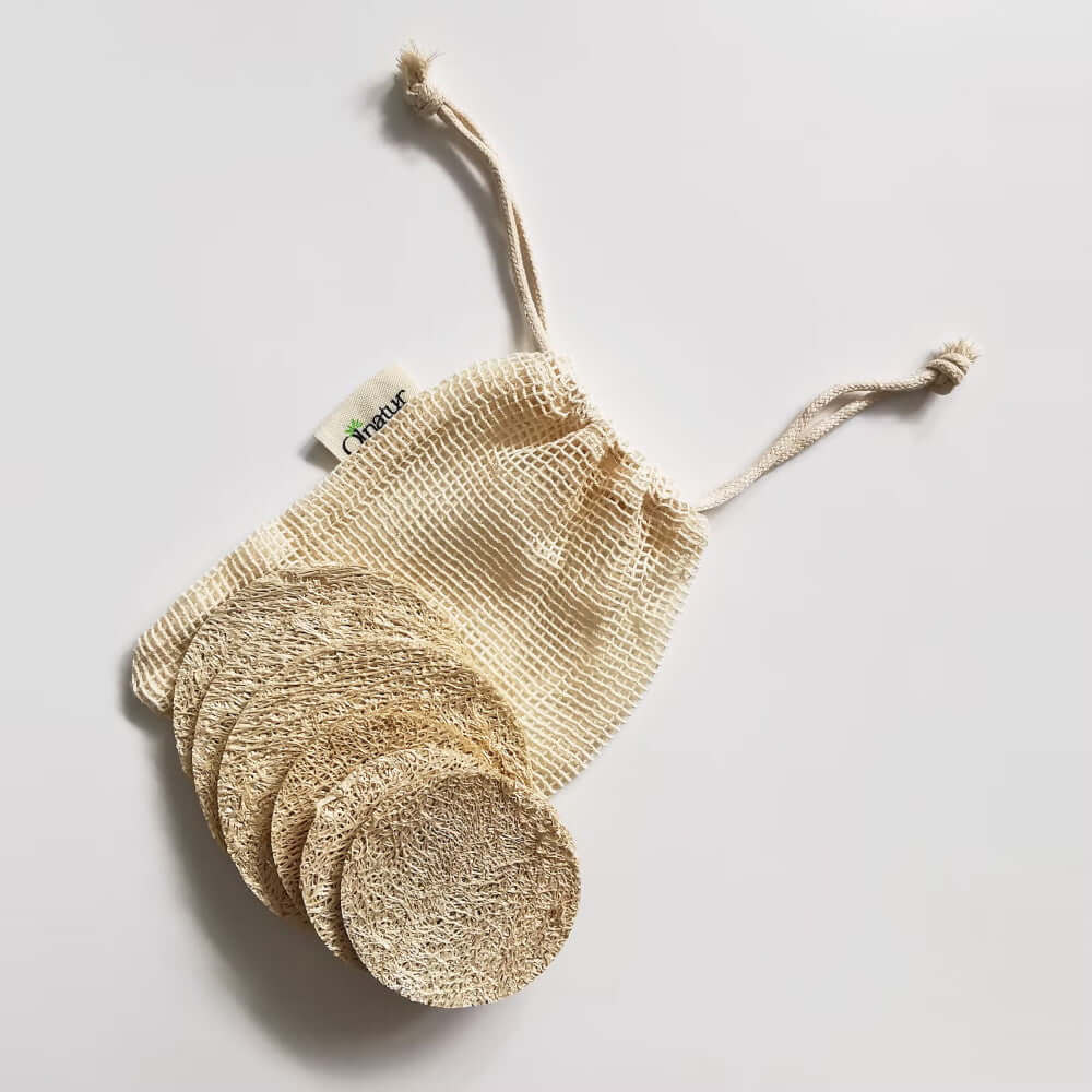 Loofah Eksfolierende Ansigtssvampe Stk - Hedenhus Hudpleje