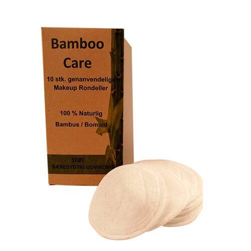 Bamboo Pro Makeup Rondeller Genanvendelige 10stk - Bamboo Pro Hudpleje  - 5714827000086