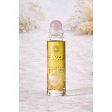 Rosa Måneeliksirer Rollon Kvarts Hudpleje Godkarmashop - Bijodan Hudpleje