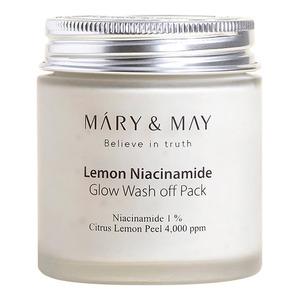 Maryampmay Lemon Niacinamide Glow Wash Off Pack 125 - Mary&may Hudpleje  - 8809670681593