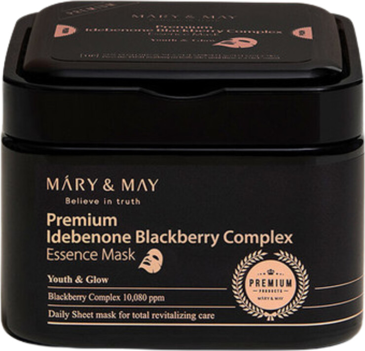 Sort Maryampmay Idebenone Blackberry Complex Essence Mask - Mary & May Hudpleje  - 8809670682064