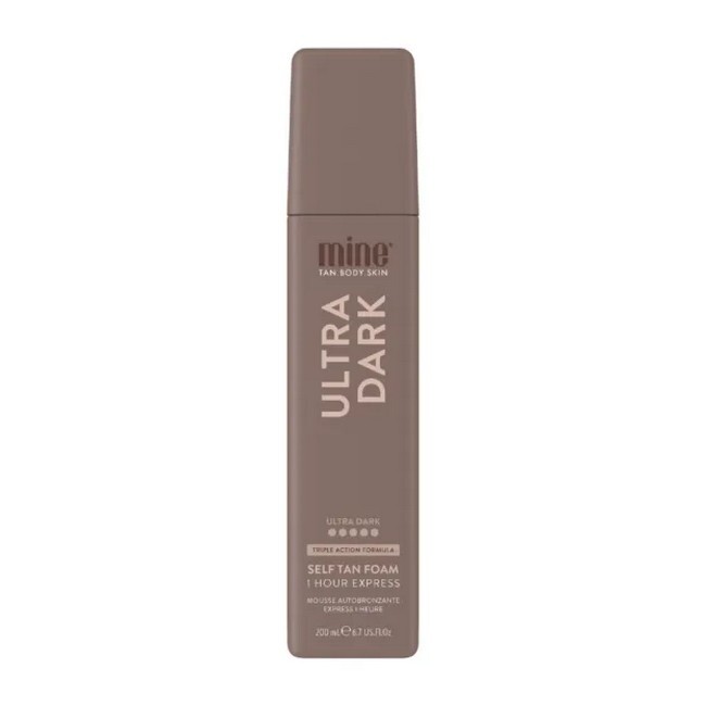 Dark Brown Minetan Ultra Dark Self Tan Foam Hour Express 200 - Minetan Hudpleje  - 9347108049045