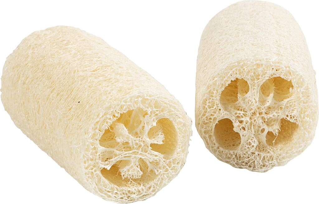 Naturlig Loofah Svamp Lys Natur Stk - Creativ Company Hudpleje  - 5712854798587