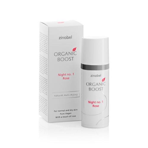 Zinobel Organic Boost Night Rose Natcreme 50ml - Hudpleje  - 5711150120436