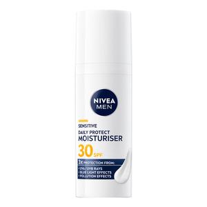 Nivea Men Sensitive Daily Protect Moisturiser Spf30 - Nivea Hudpleje  - 4006000159843