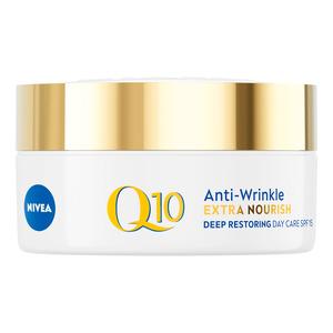 Nivea Q10 Anti Wrinkle Extra Nourish Day Cream Spf15 - Nivea Hudpleje  - 9005800319223
