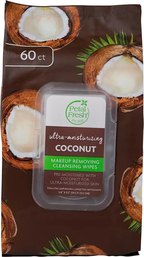 Petal Fresh Pure Coconut Makeup Removing Wipes - Petal Fresh Hudpleje  - 0713708703097