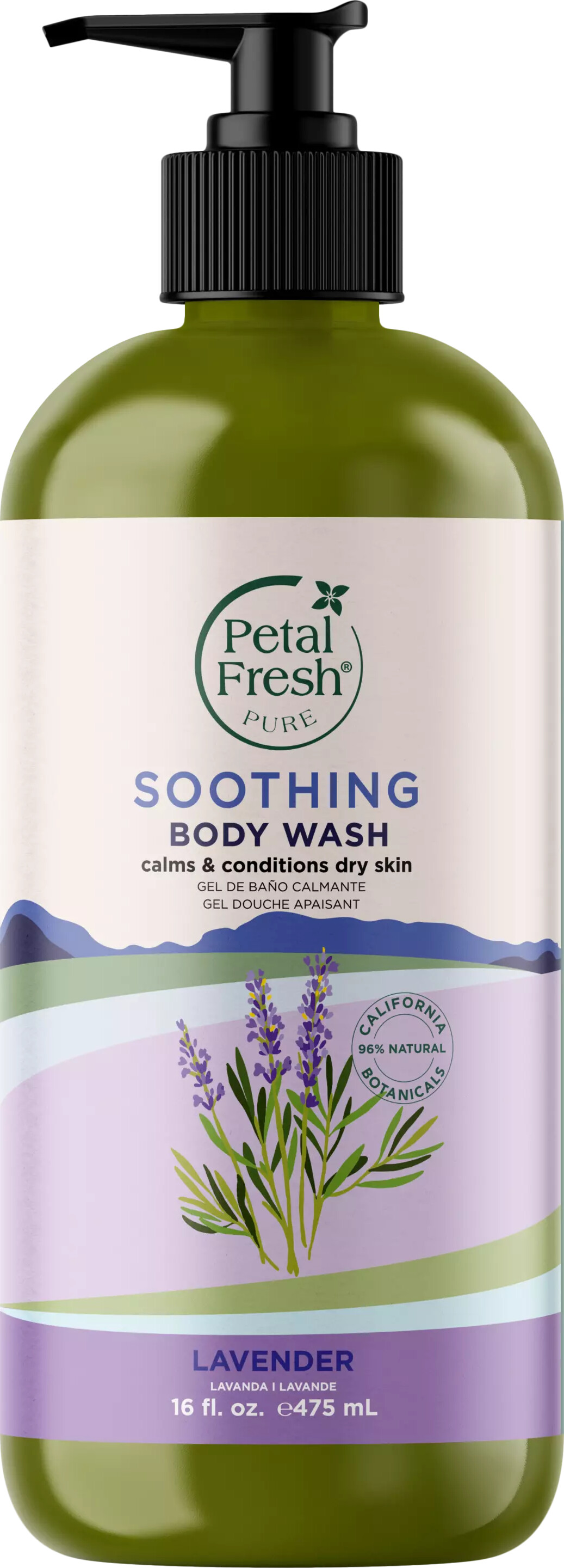 Petal Fresh Pure Lavender Body Wash 475 - Petal Fresh Hudpleje  - 0713708727123
