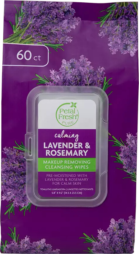 Petal Fresh Pure Lavender & Rosemary Makeup Removing Wipes - Petal Fresh Hudpleje  - 0713708703080