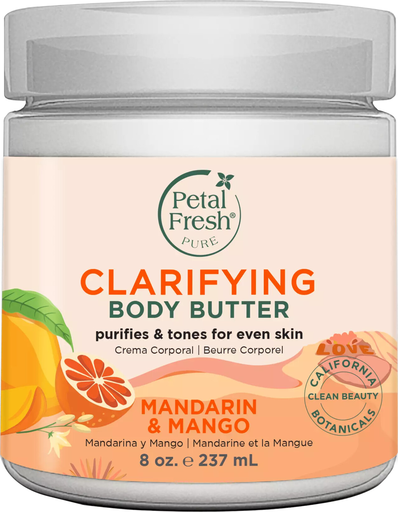 Petal Fresh Pure Mandarin & Mango Body Butter - Petal Fresh Hudpleje  - 0713708421014