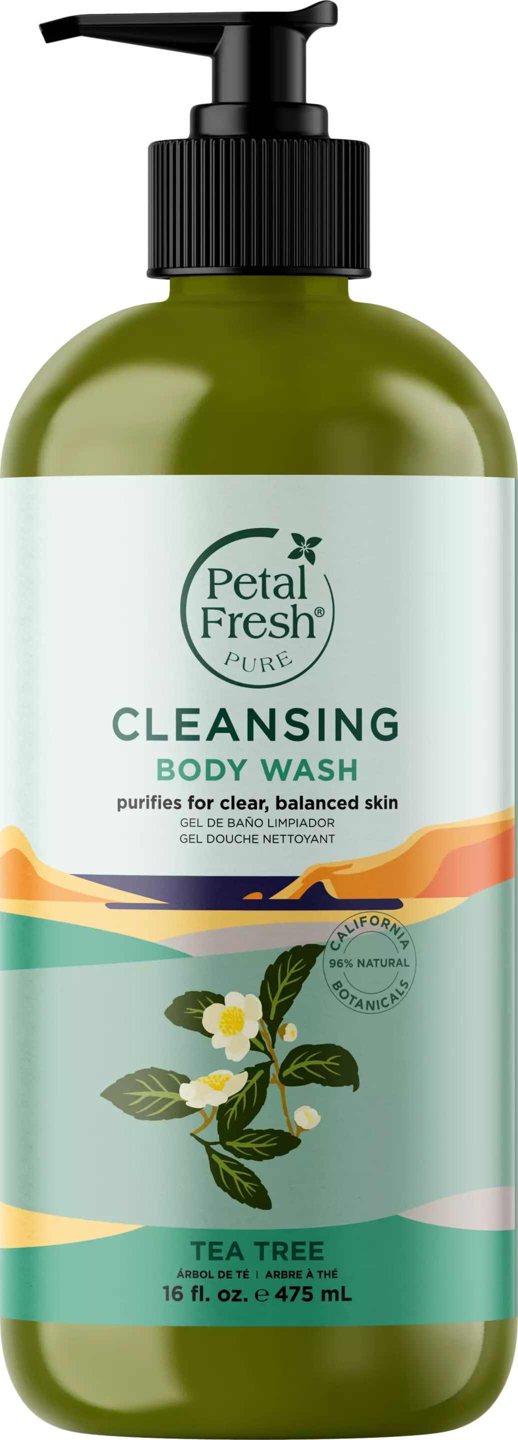 Petal Fresh Pure Tea Tree Body Wash 475 - Petal Fresh Hudpleje  - 0713708727222