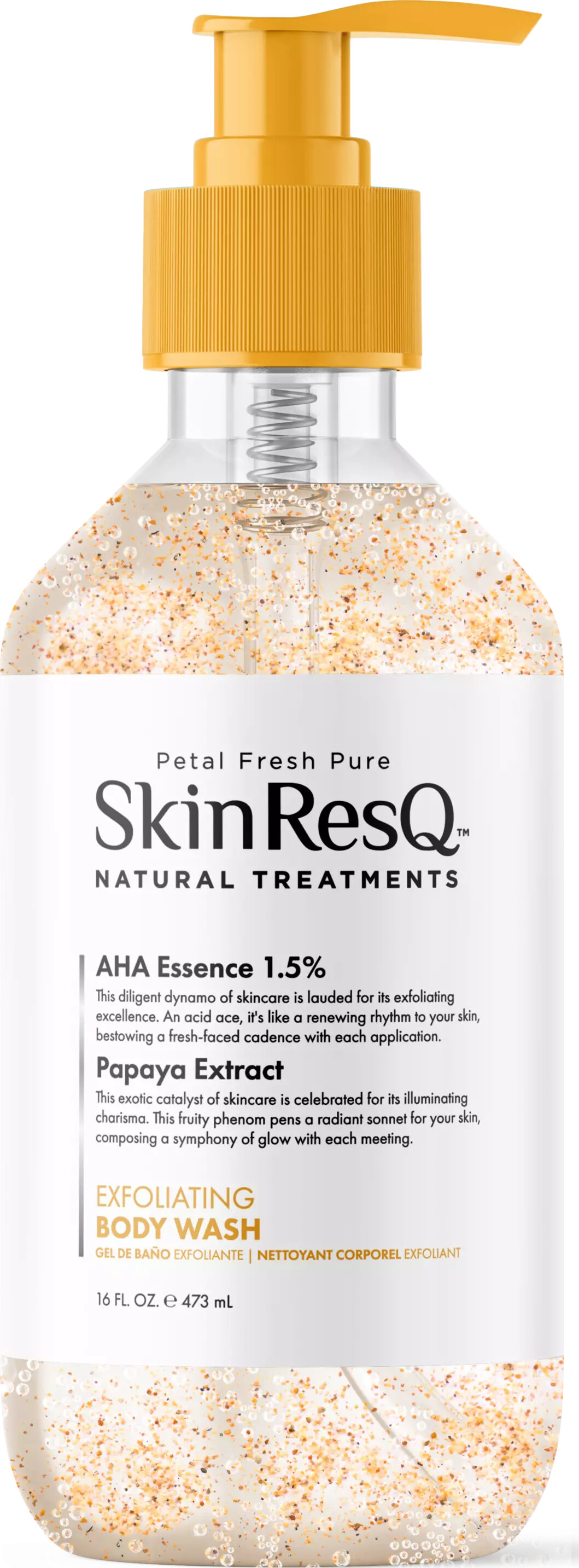 Petal Fresh Skin Resq Exfoliating Body Wash 473 - Petal Fresh Hudpleje  - 0713708420079