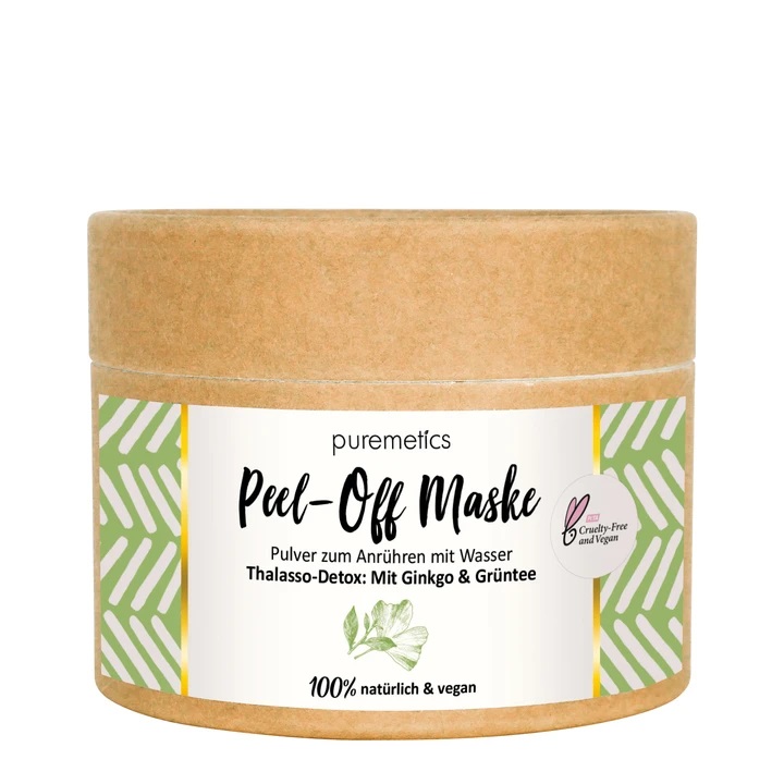 Grøn UdgÅr Puremetics Peel Off Maske Ginkgo & Green Tea - Puremetics Hudpleje  - 4260519421369