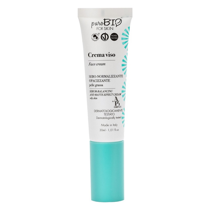 Purobio For Skin Face Cream Fedtet Hud - Hudpleje  - 8051411363736