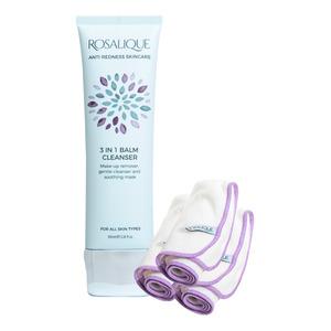 Rosa Lique Balm Cleanser Inkl Stk Bamboo Cloth 100 - Rosalique Hudpleje  - 5060130035513