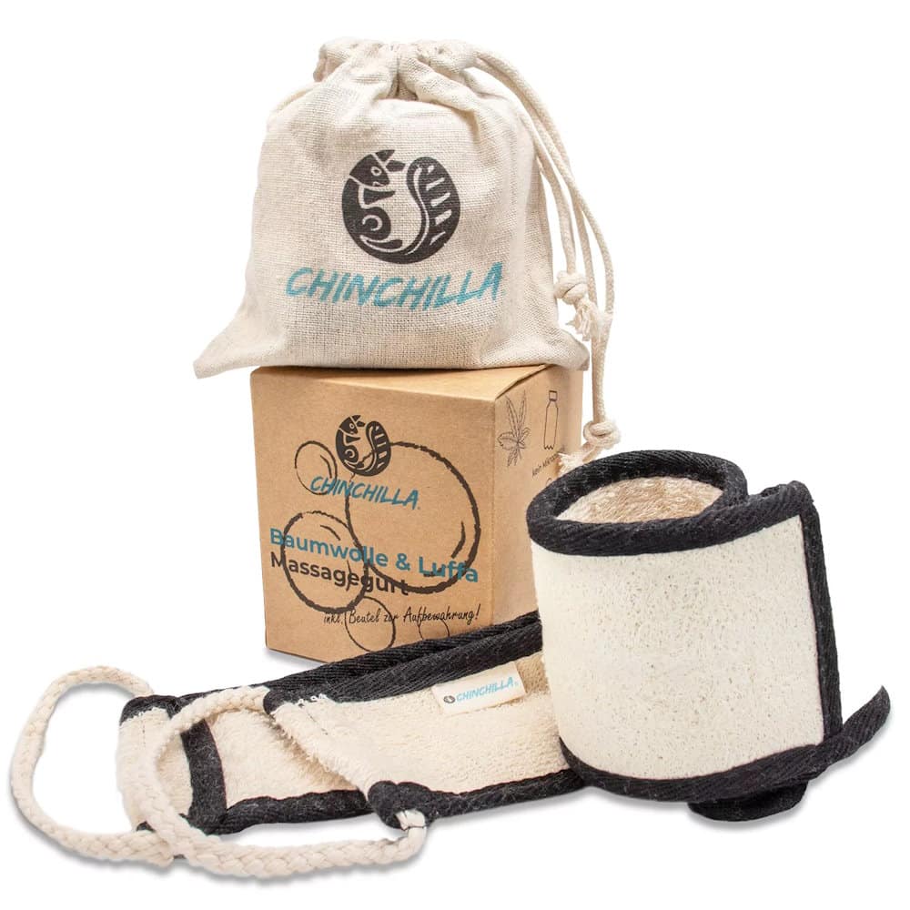 Rygskrubber Loofah Svamp - Chinchilla Hudpleje