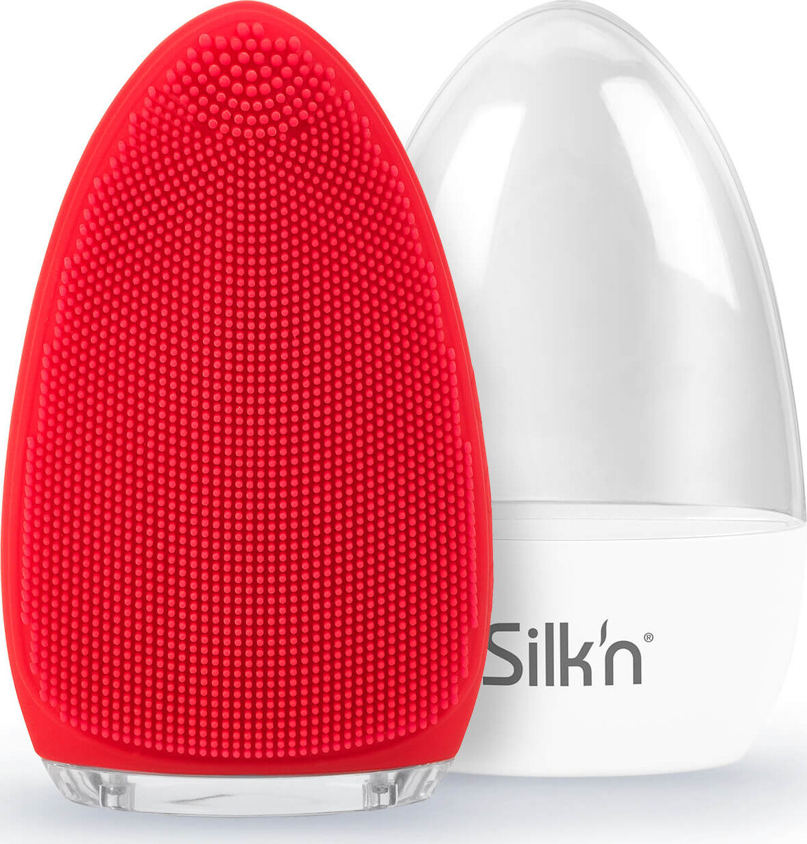 Silk Bright Ansigtsbørste Rød Fb1pe1001 - Silkn Hudpleje  - 8712856061082