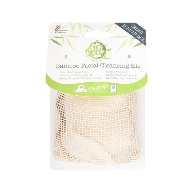Eco Bamboo Facial Cleansing Kit - So Eco Hudpleje  - 5060422892800