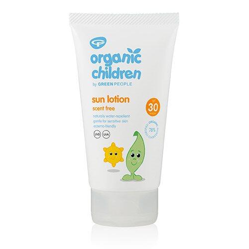 Grøn Green People Sun Lotion Børn Spf30 Duft 150ml - Green People Hudpleje  - 5034511005044