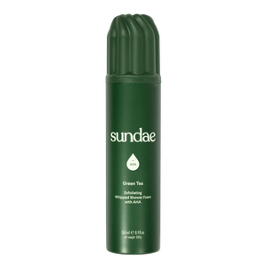Grøn Sundae Exfoliating Whipped Shower Foam Green Tea 265 - Sundae Hudpleje  - 9358131000040