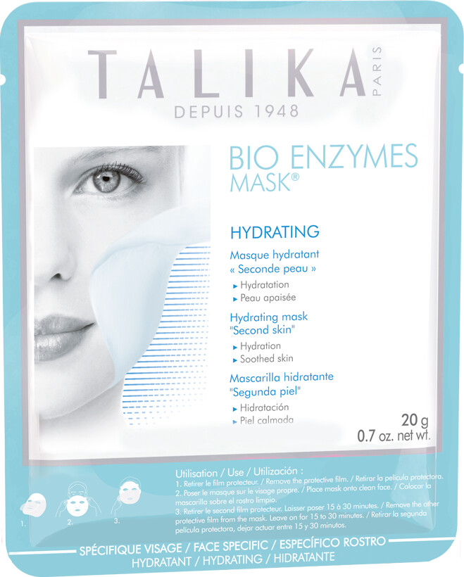 Talika Bio Enzymes Hydrating Sheet Maske - Talika Hudpleje  - 3139436023004