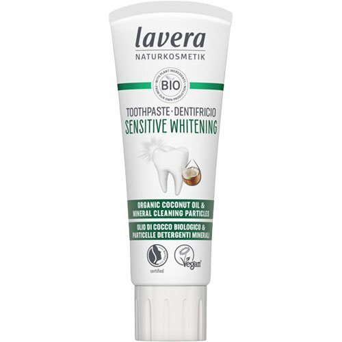 Hvid Tandpasta Whitening Med Flour 75ml - Lavera Hudpleje  - 4021457651238