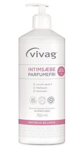 Vivag Intimsæbe Parfumefri 750ml - Vivag Hudpleje  - 7310610029715
