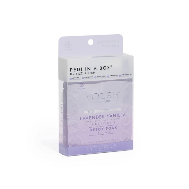 Voesh Pedi Box Fizz Lavender Vanilla - Voesh Hudpleje  - 818463021797